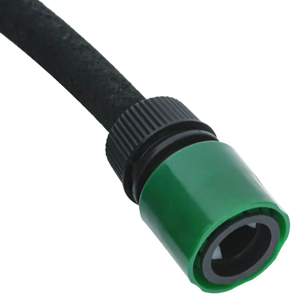 Garden Soaker Hose 10m Black Drip Irrigation Watering Flexible Hose Coil