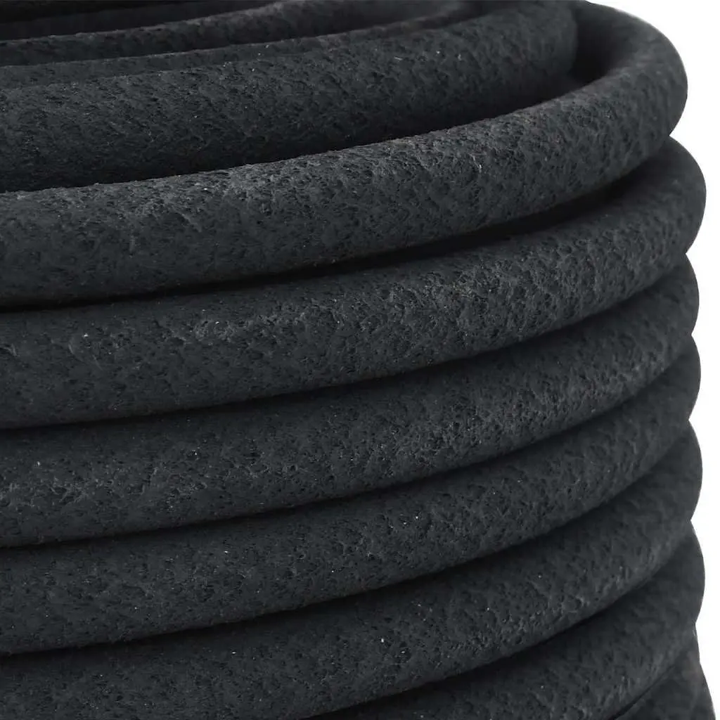 Garden Soaker Hose Flexible 50m Black Drip Irrigation Watering Rubber Hose
