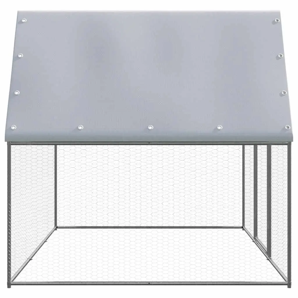 Chicken Cage Outdoor Enclosure Galvanised Steel 3x2x2m