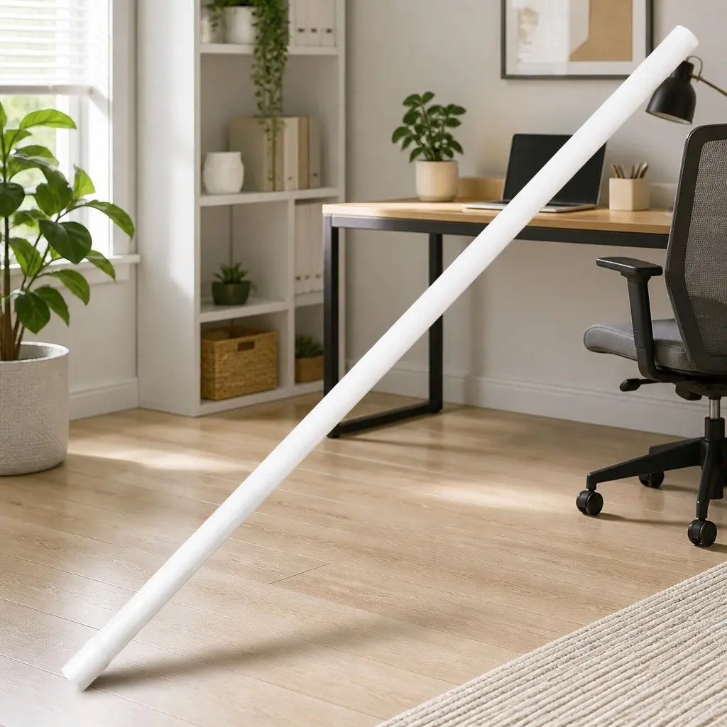PVC Cable Trunking 25mm White 30m with Clips for Wall Floor Ceiling Management