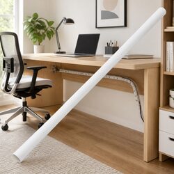 30mm White PVC Cable Trunking with Clips for You
