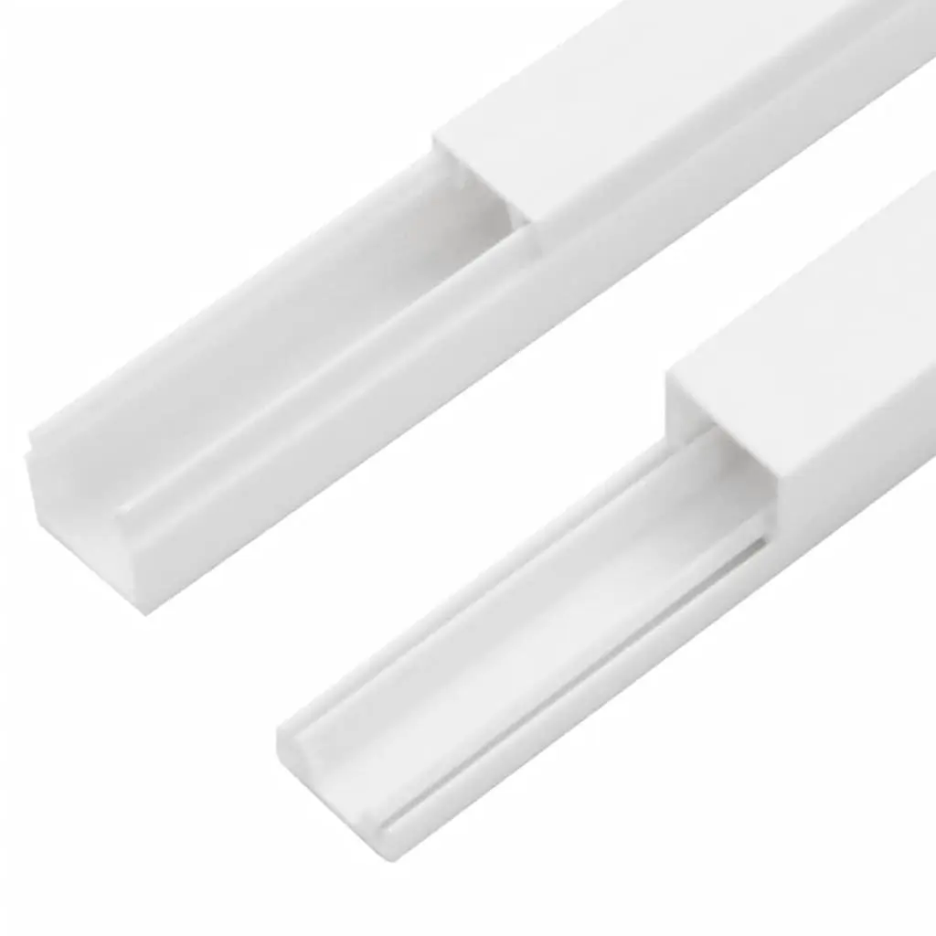 Cable Management Channel PVC 30x15mm White 10m Durable Concealment System