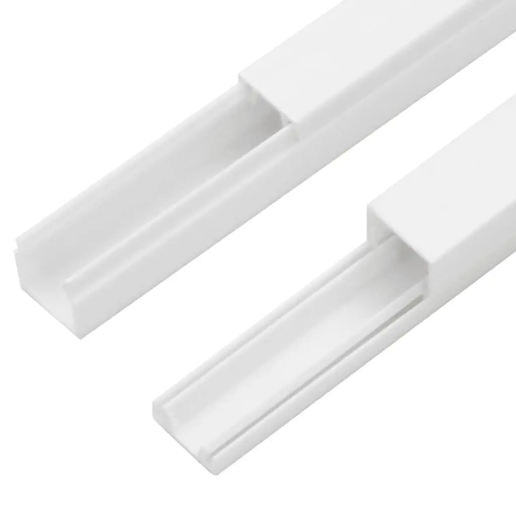 Cable Trunking PVC Channel Wire Management Cover 30x20 mm 30 m White