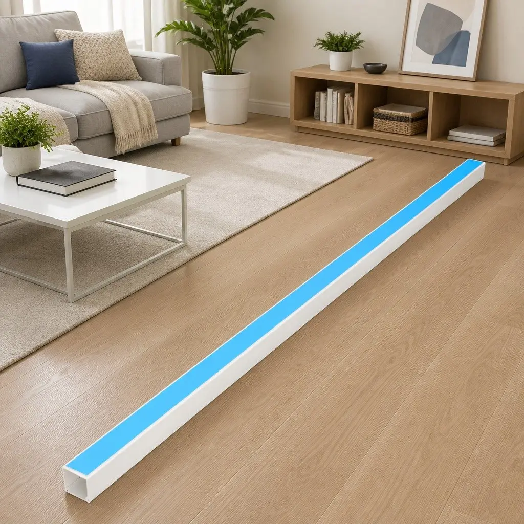 Cable Trunking Self-Adhesive White PVC Wire Management Concealer 25x16mm 10m