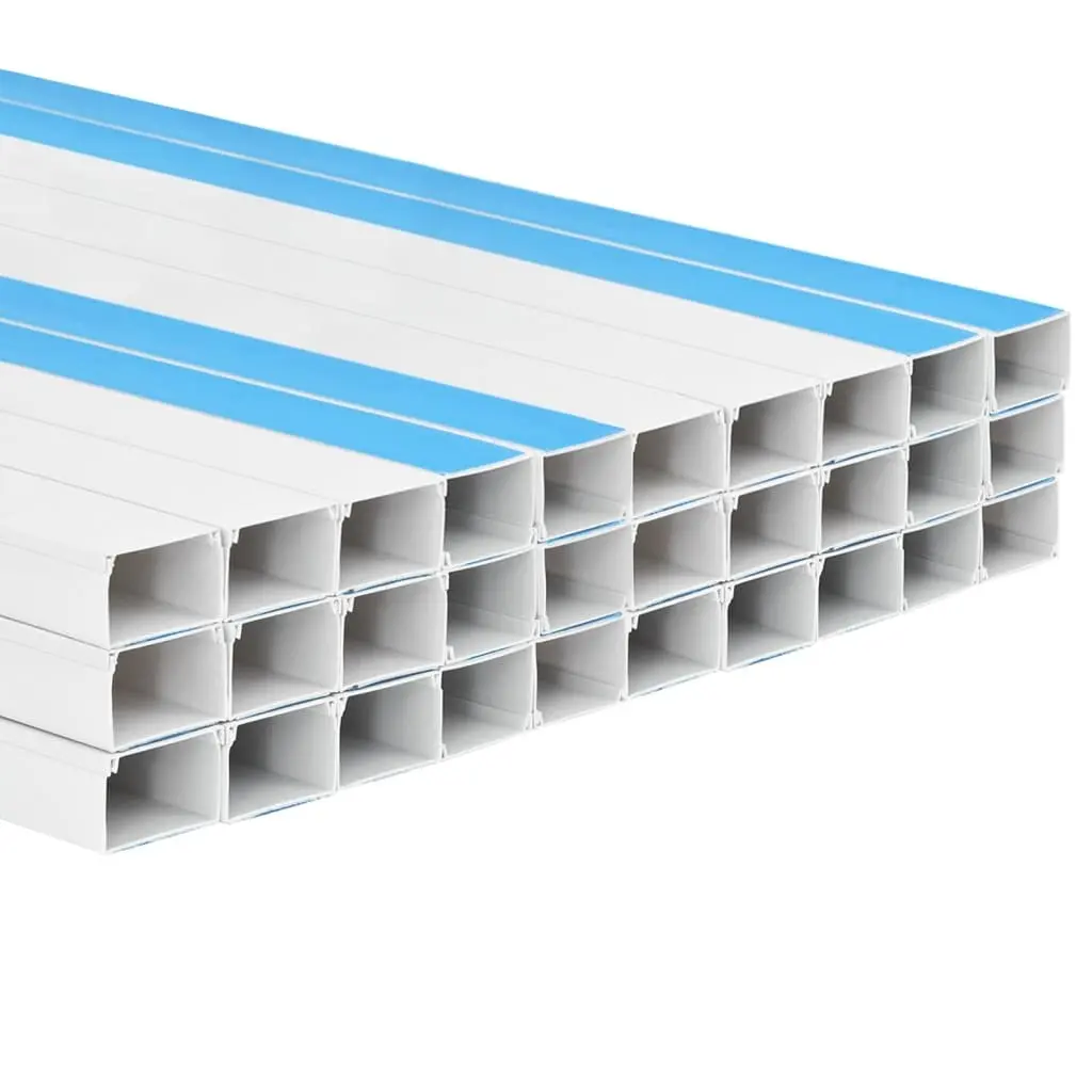 Cable Trunking Self-Adhesive 60x40mm White PVC 30m