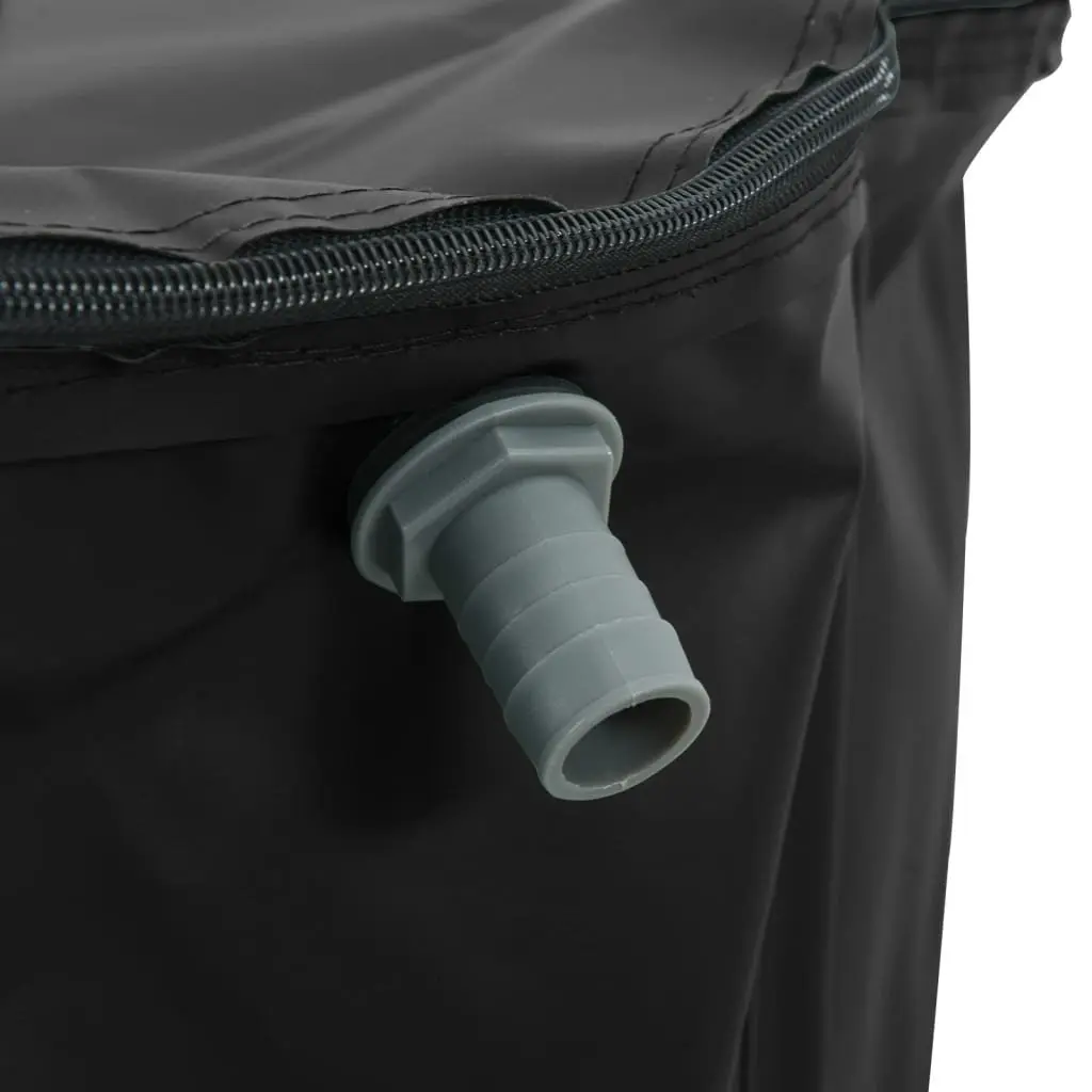 Water Tank 500L Foldable Collapsible Rainwater Storage Garden Tap Black