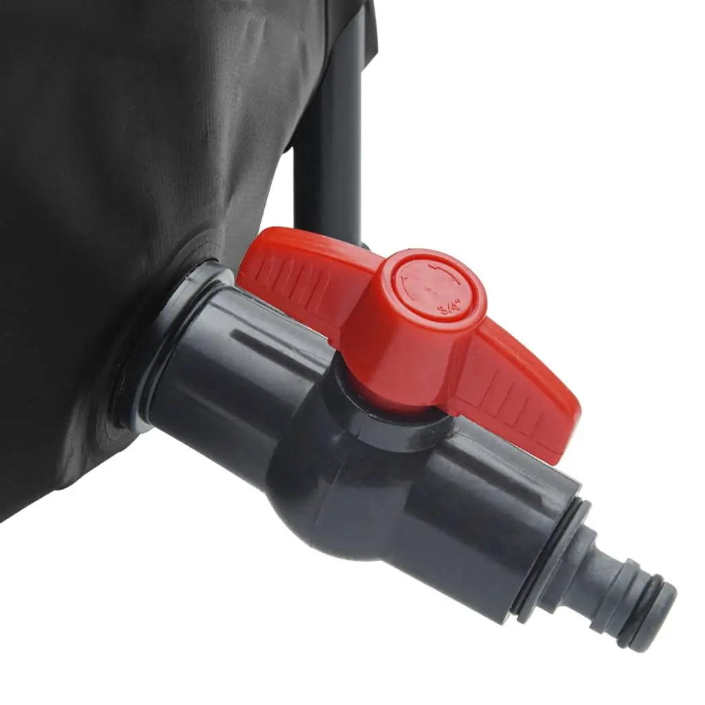 Collapsible Water Tank with Tap 1350L Foldable Rainwater Storage for Garden
