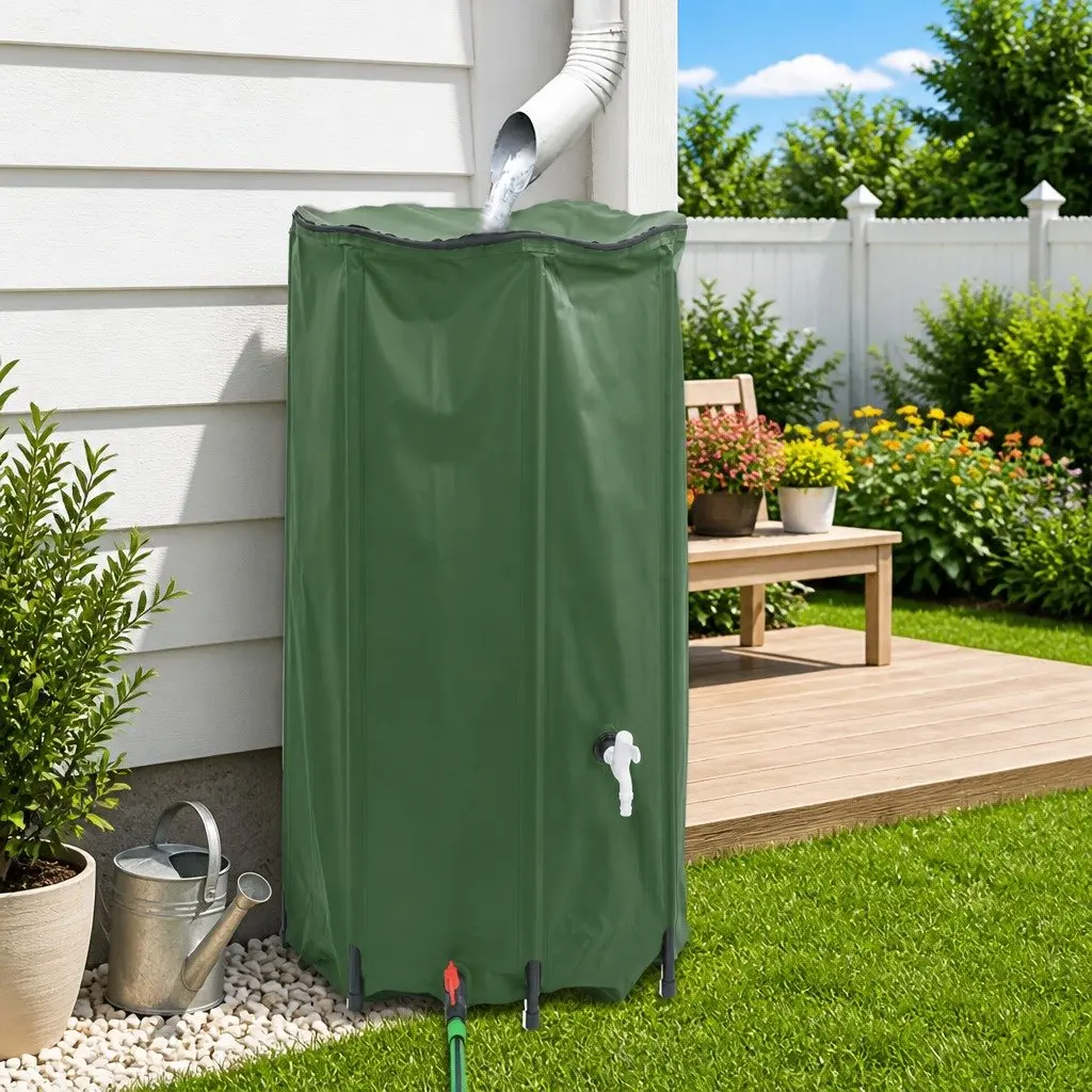 Water Tank Foldable 380L Garden Rainwater Storage Container Collapsible