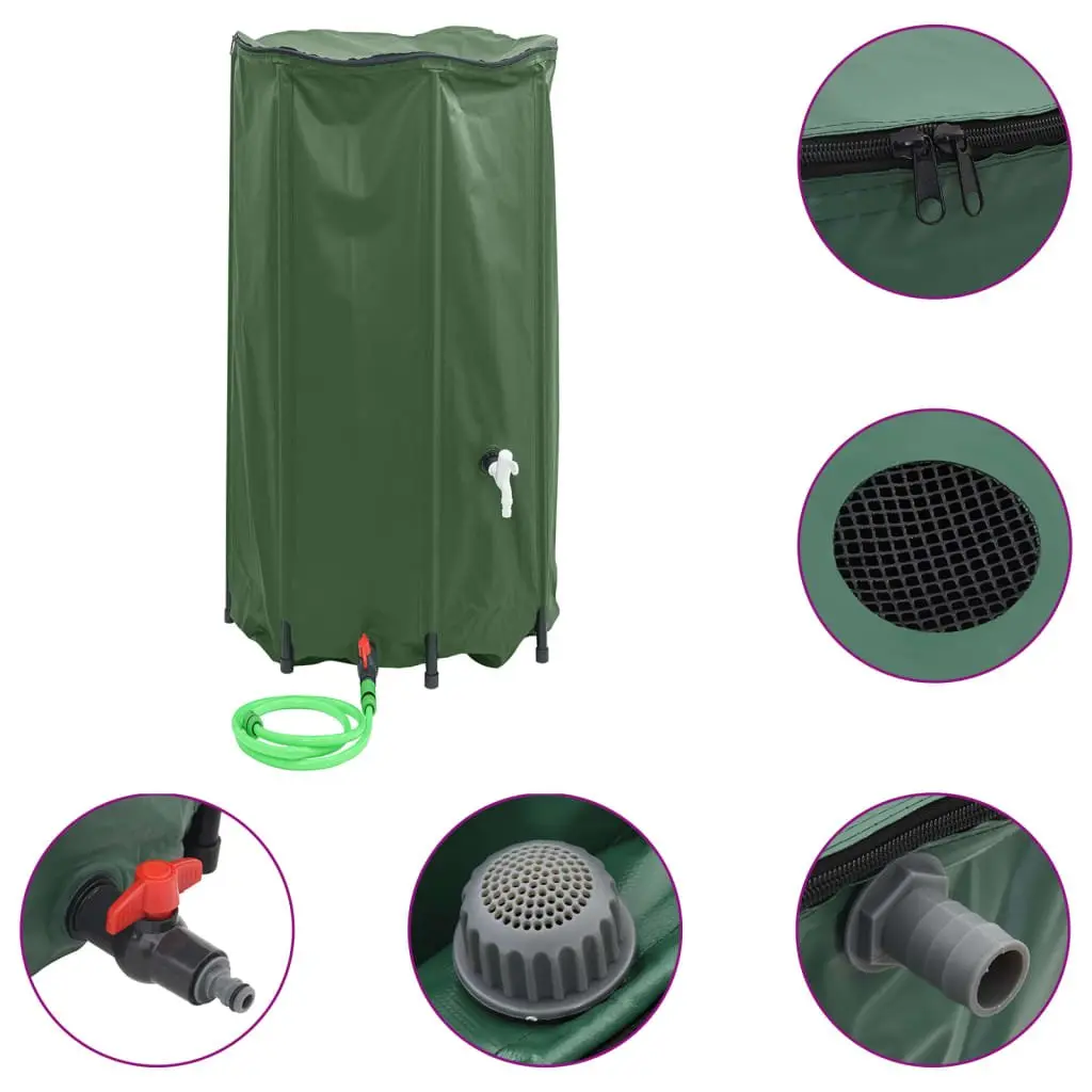 Water Tank Foldable 380L Garden Rainwater Storage Container Collapsible