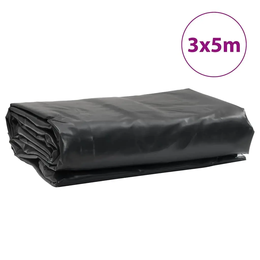 Heavy Duty Tarpaulin Water Resistant Anthracite 3x5m
