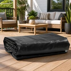 4x4m Anthracite Tarpaulin - Strong and Versatile