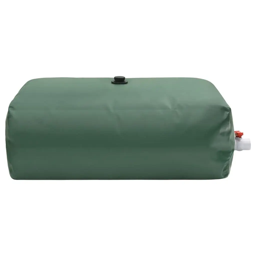 Water Tank Foldable 1500L Garden Storage Container with Tap Green