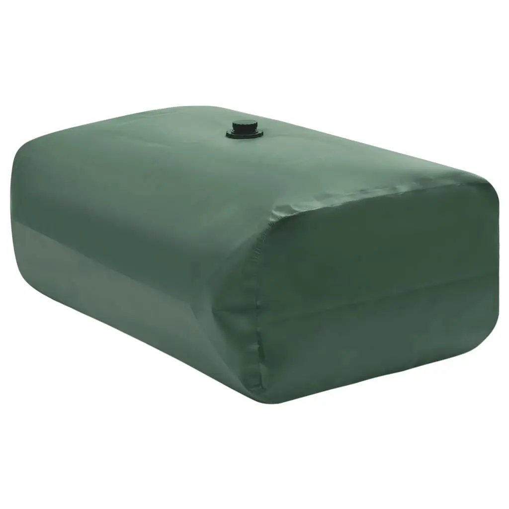 Water Tank Foldable 1500L Garden Storage Container with Tap Green