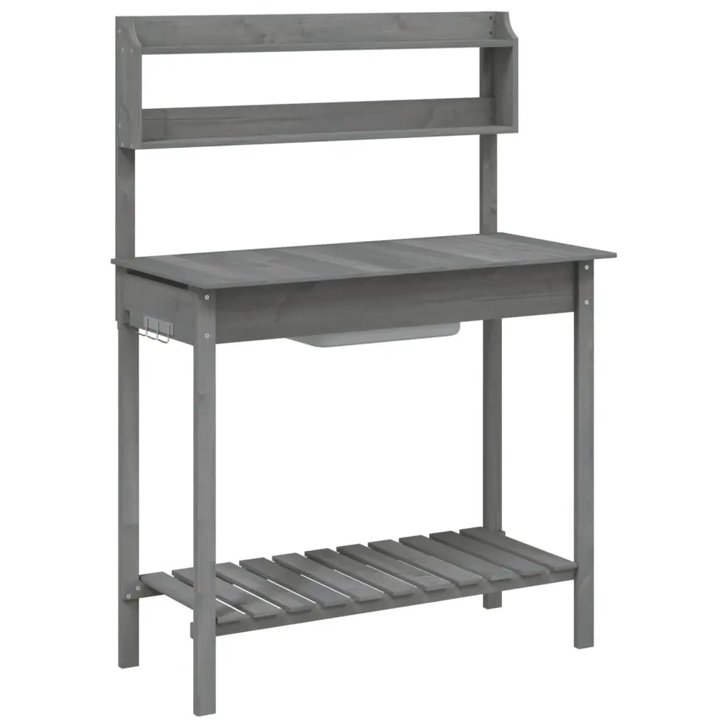 Grey Potting Table with Removable Sink