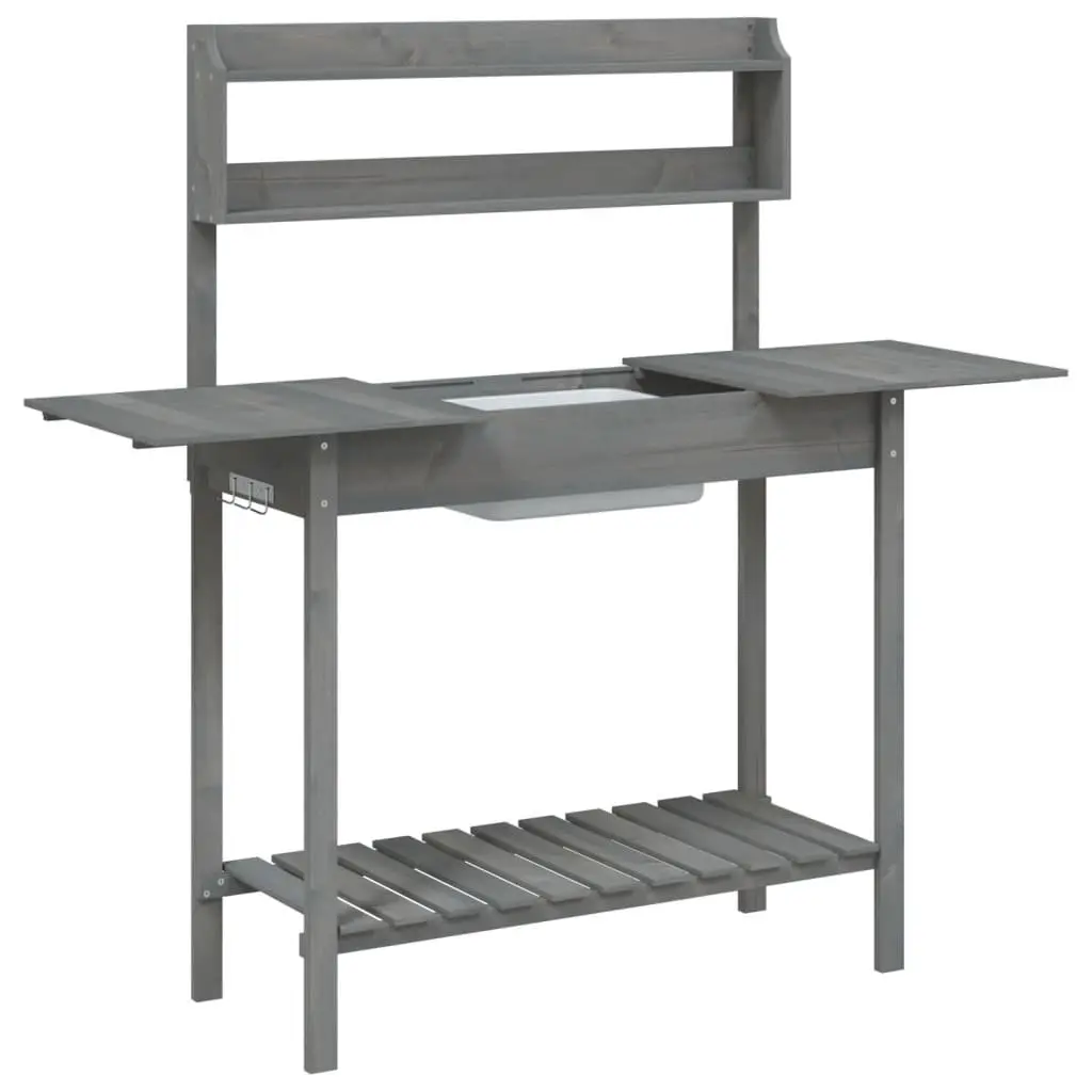 Grey Potting Table with Removable Sink