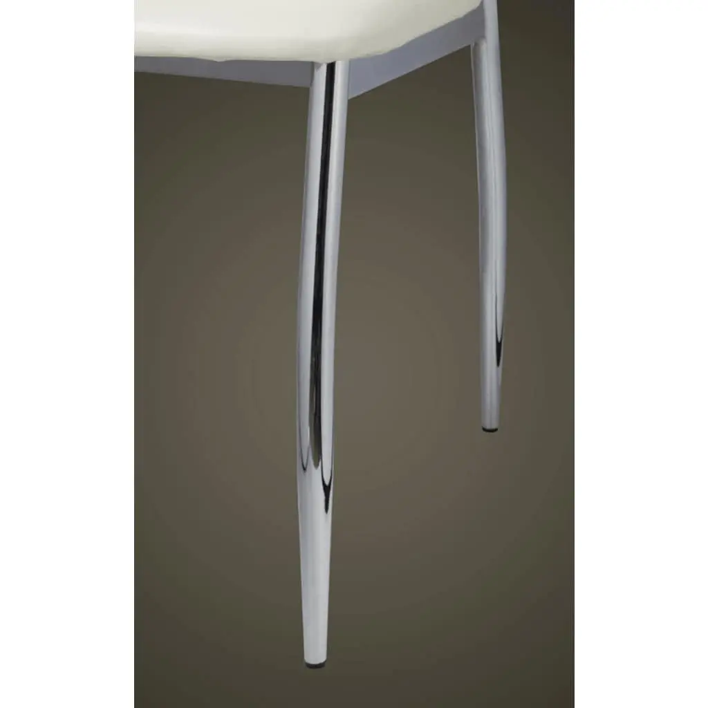 Dining Chairs High Back White Set of 6 Kitchen Room Seating Furniture