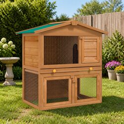 Your Friendly Wooden Rabbit Hutch for Small Animals