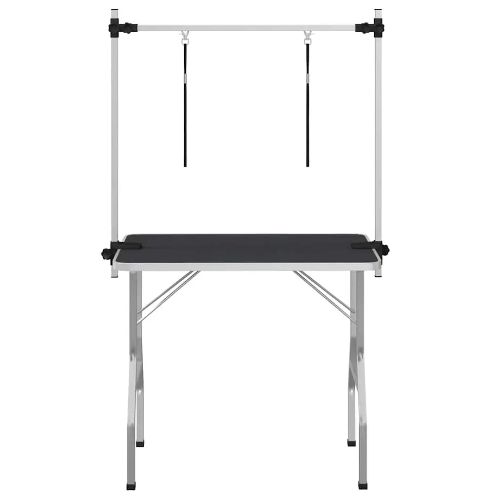 Dog Grooming Table Foldable Adjustable Arm Non-Slip Rubber Surface