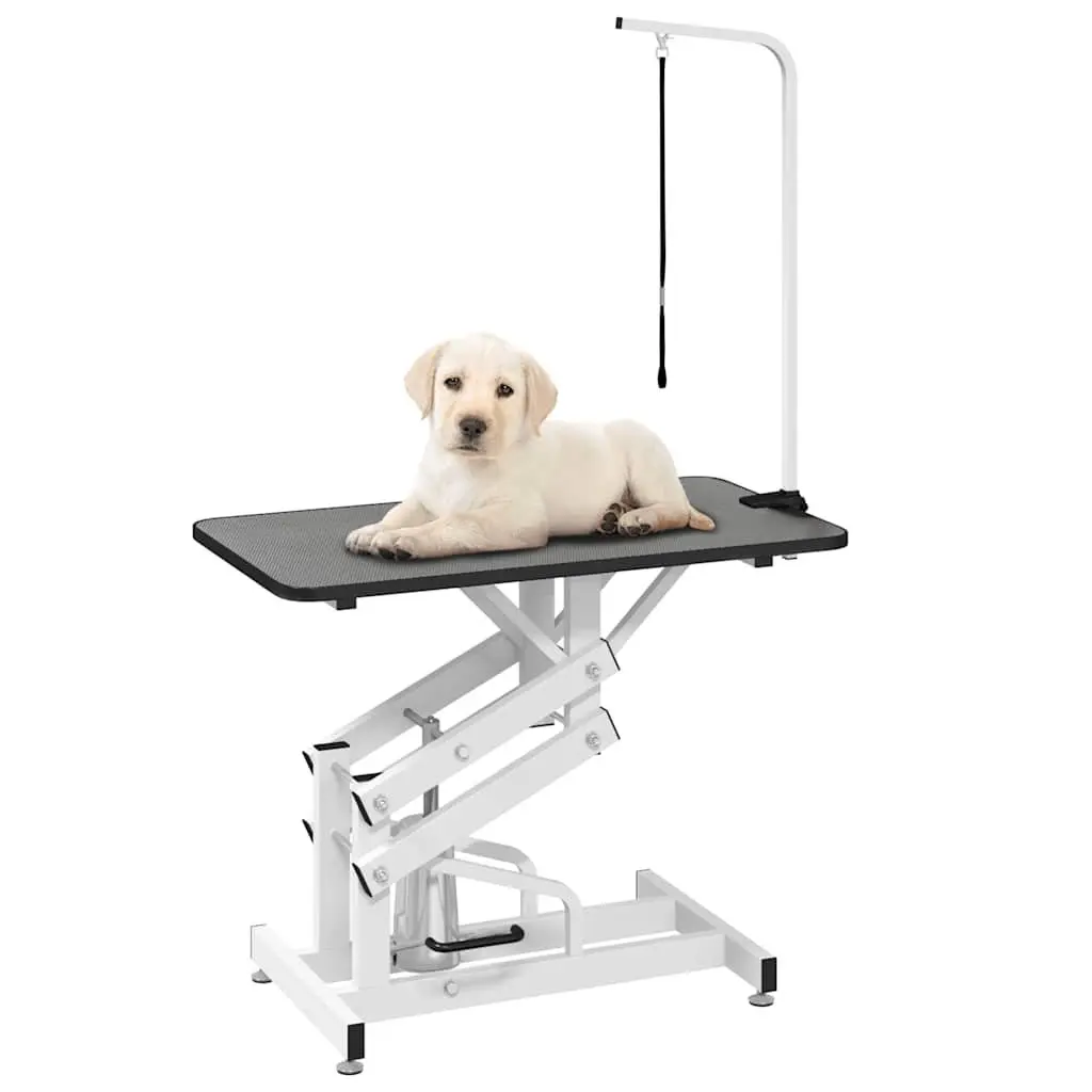 Hydraulic Pet Grooming Table Adjustable Height Non-slip Surface Portable Mobile