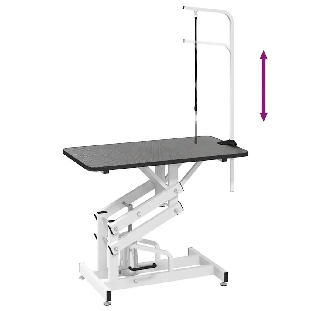 Hydraulic Pet Grooming Table Adjustable Height Non-slip Surface Portable Mobile