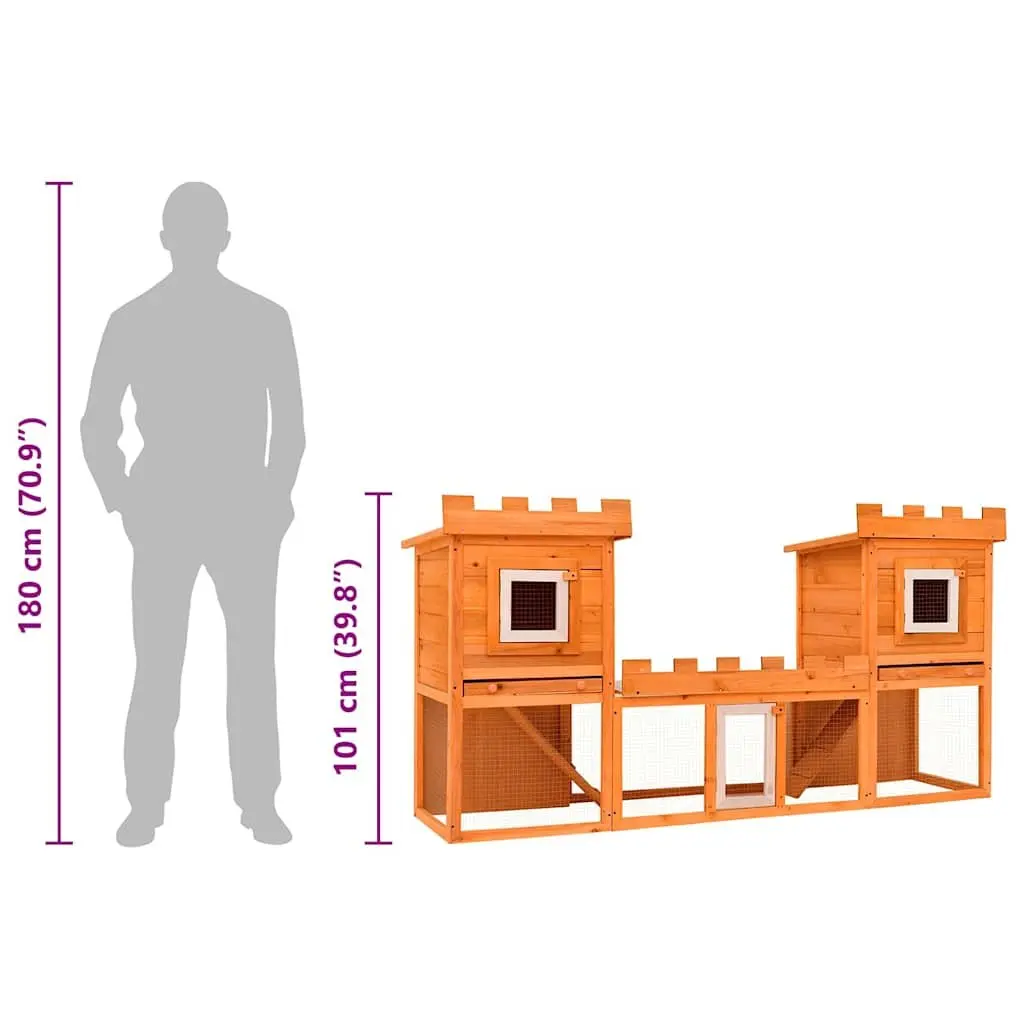 Outdoor Rabbit Hutch for Small Animals