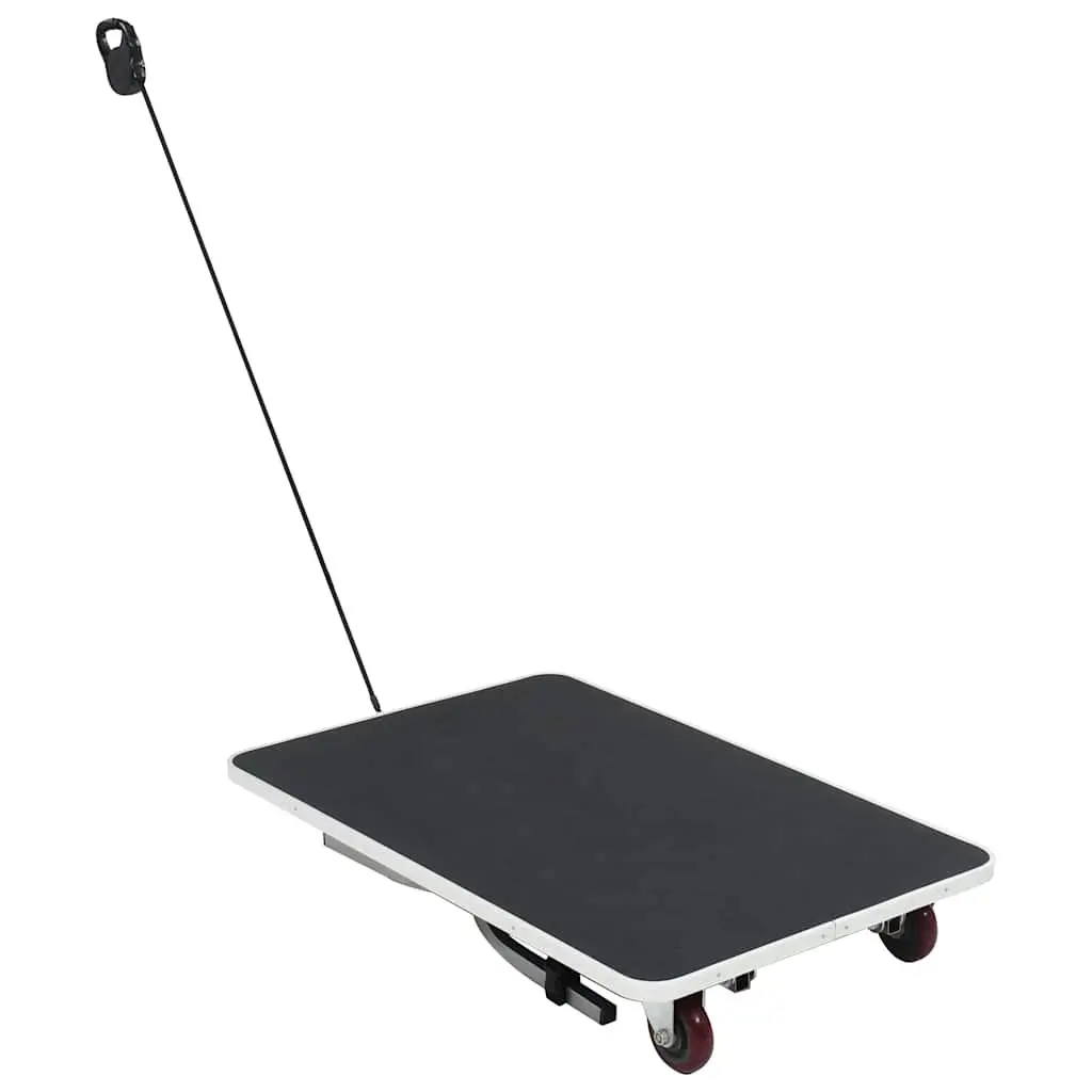 Portable Dog Grooming Table Adjustable with Castors Non-slip Surface