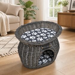 Friendly Grey Willow Cat Tree for Your Pets