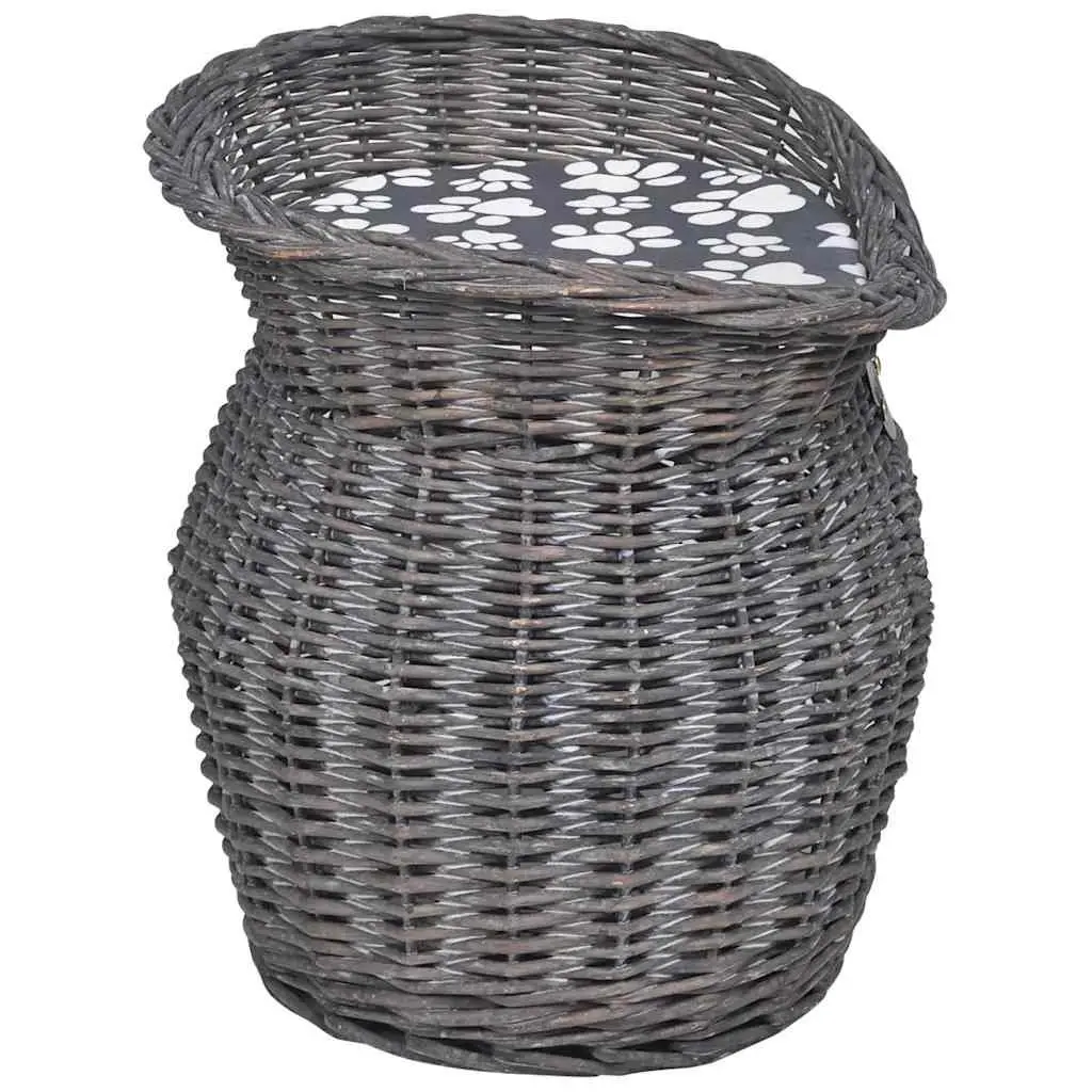 Grey Willow Cat Tree Pet House Bed Scratching Post with Cushion Indoor Outdoor
