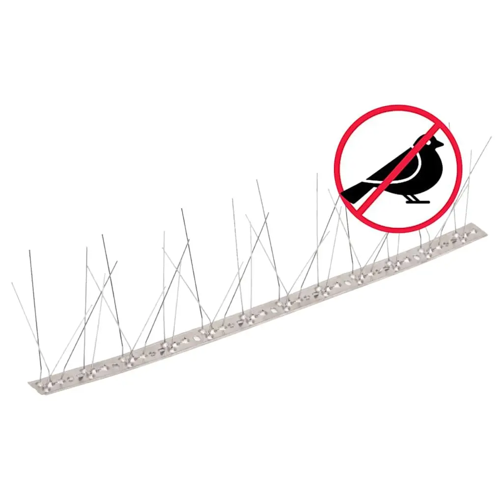 Bird Spikes 5-Row Stainless Steel Pigeon Deterrent 3m