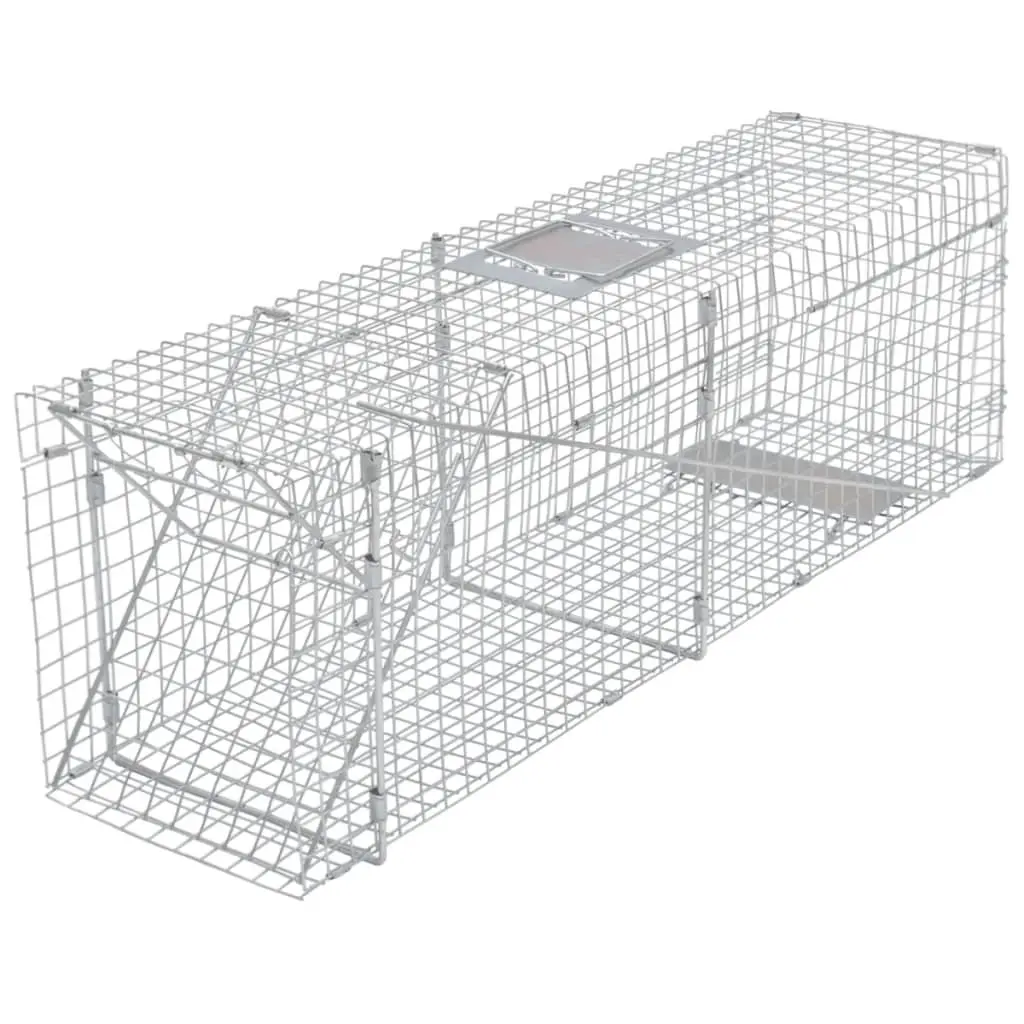 Live Trap 100cm Humane Animal Cage Single Door Wire Mesh Pet Catch Release