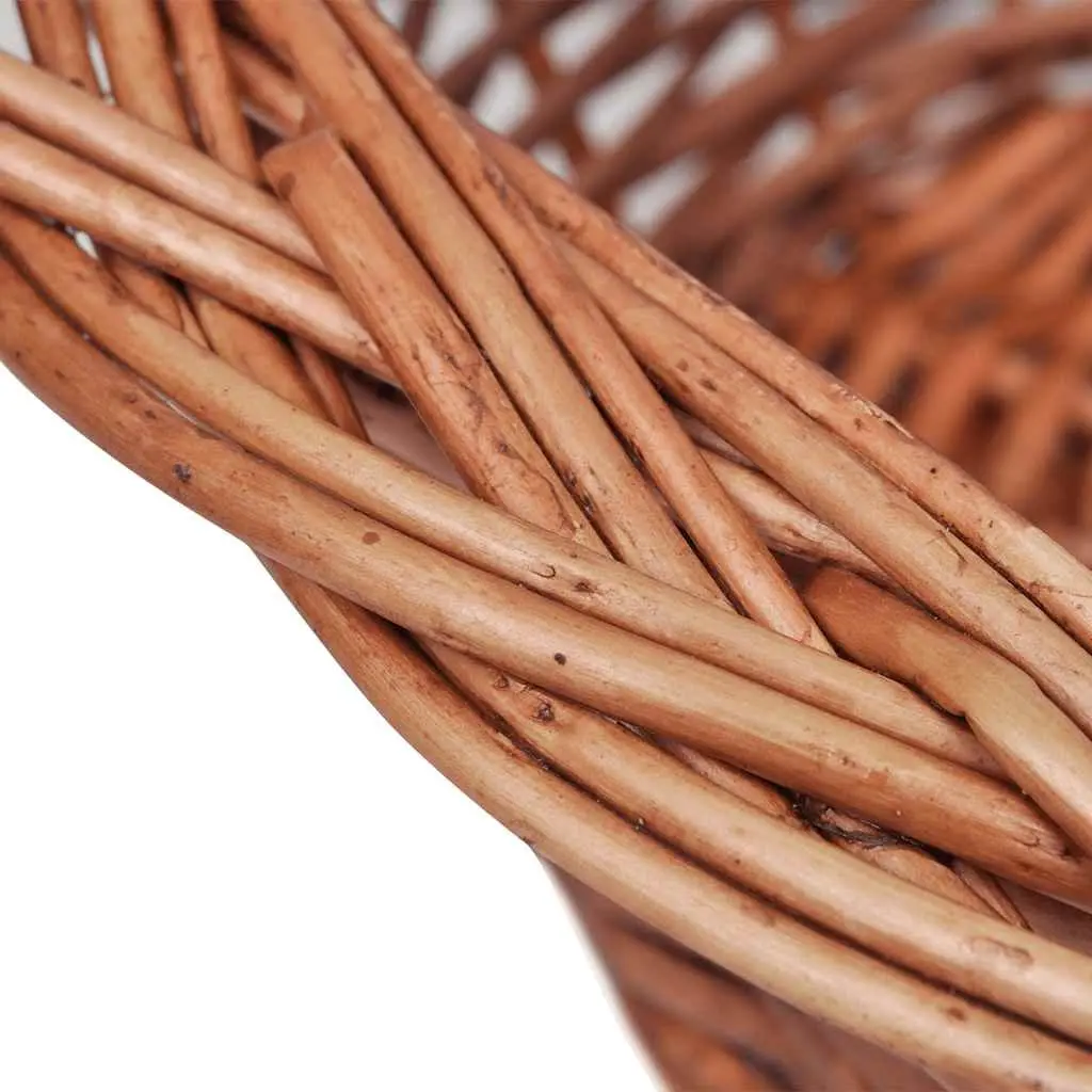 Dog Basket Natural Willow 69cm Brown Indoor Outdoor