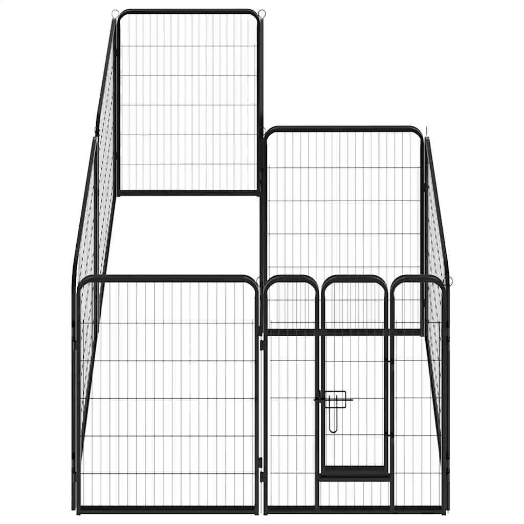 Dog Playpen 8 Panels Steel Enclosure 80x100cm Outdoor Indoor Exercise Run