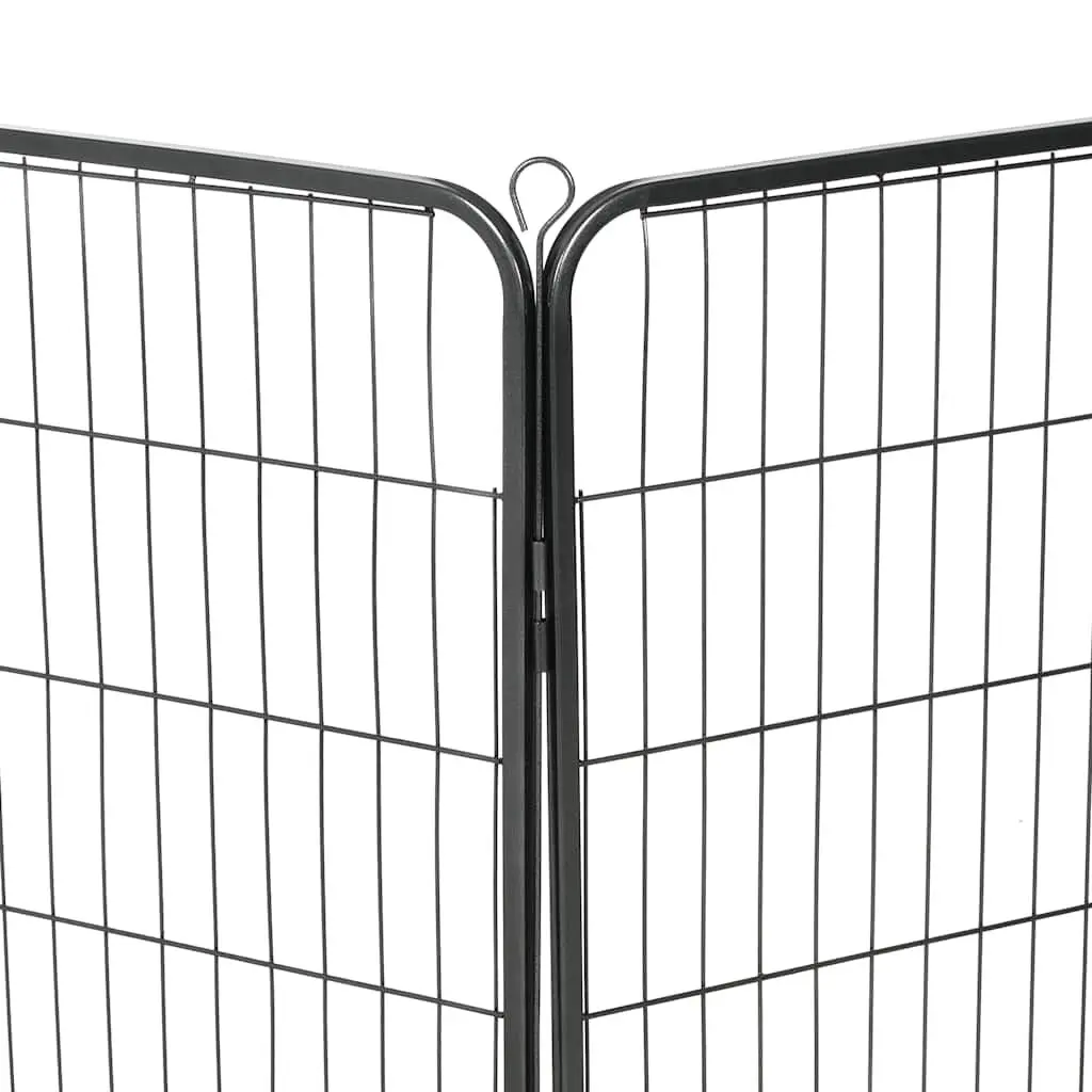 Dog Playpen 8 Panels Steel Enclosure 80x100cm Outdoor Indoor Exercise Run