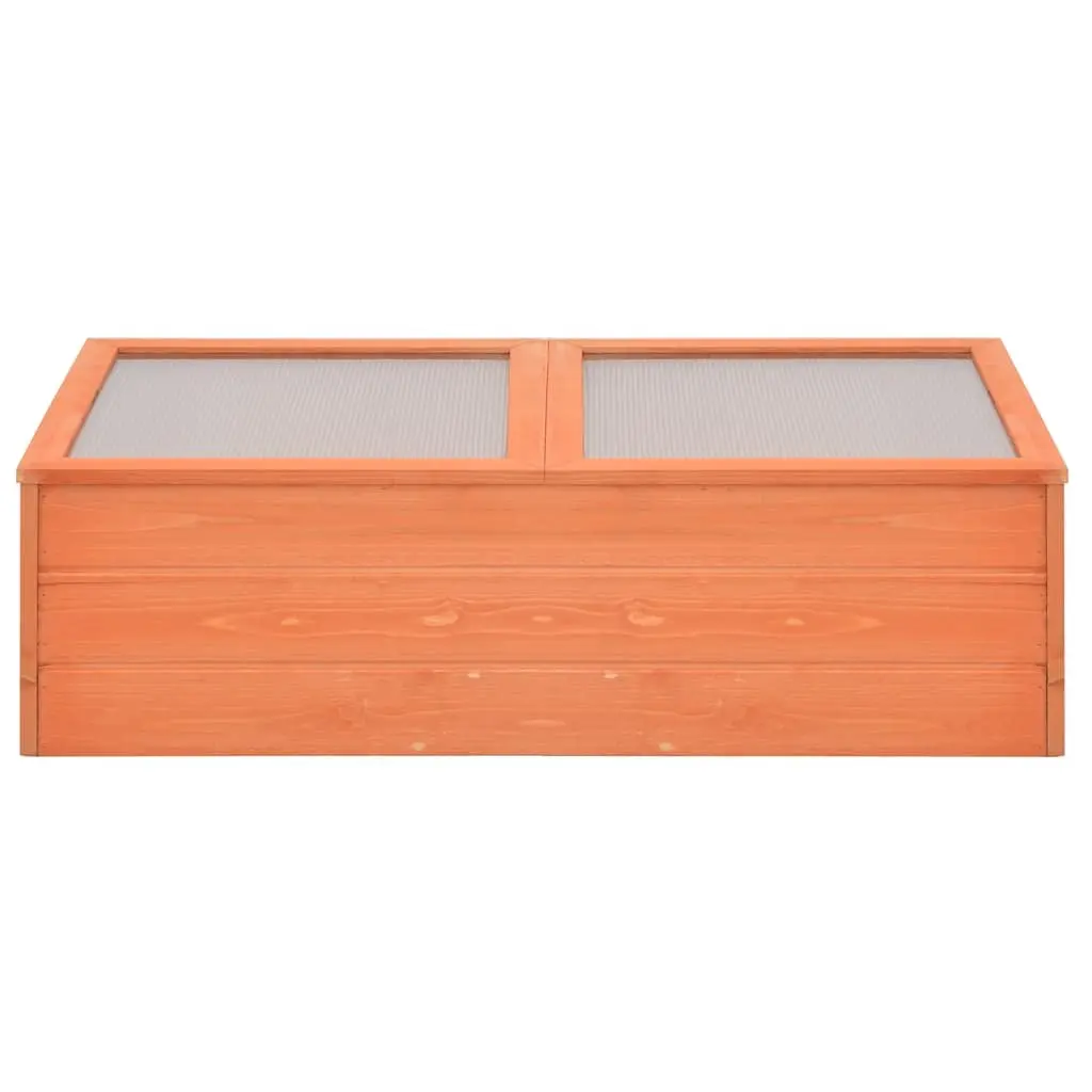 Wooden Garden Greenhouse Cold Frame Hinged Lid 100x50x34cm