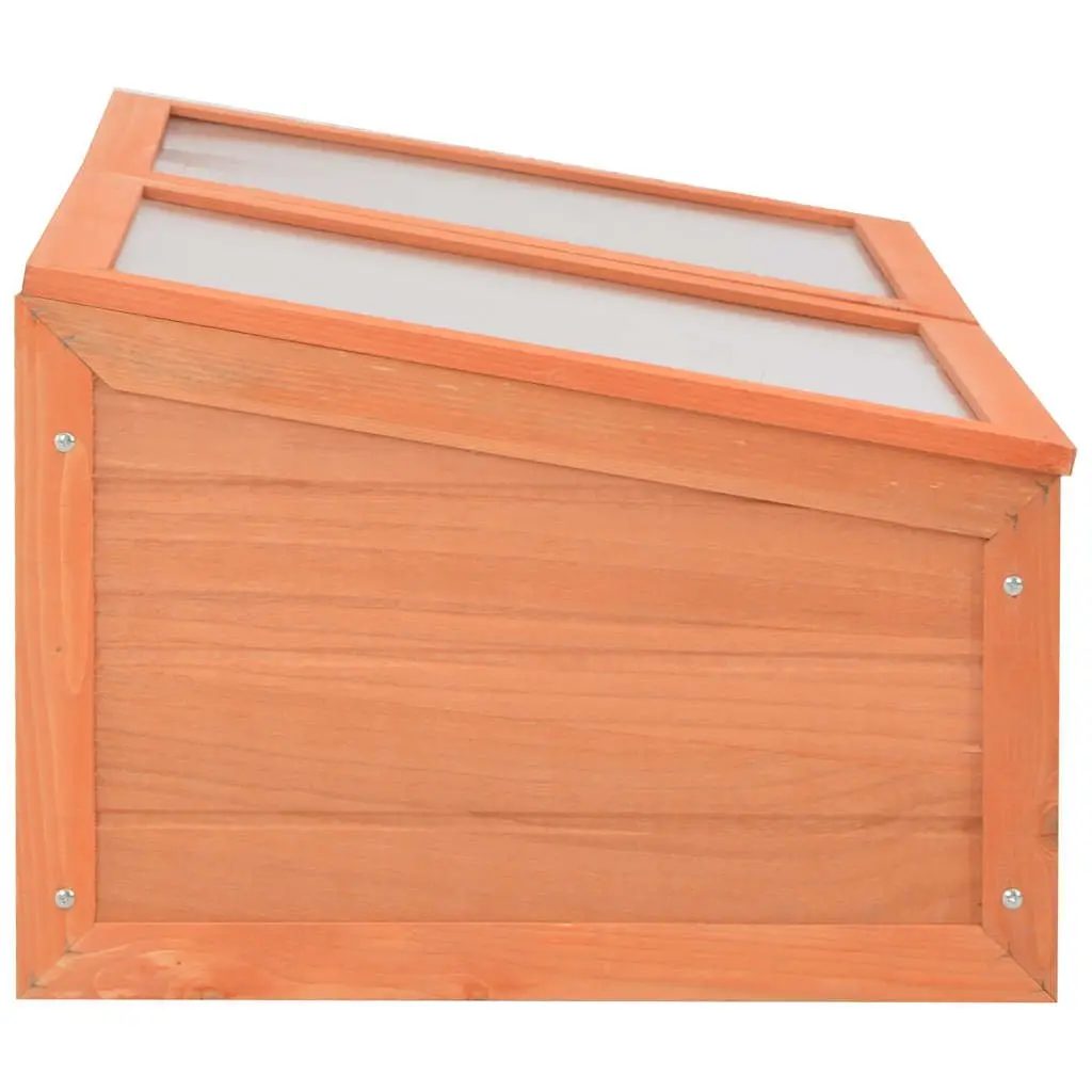 Wooden Garden Greenhouse Cold Frame Hinged Lid 100x50x34cm