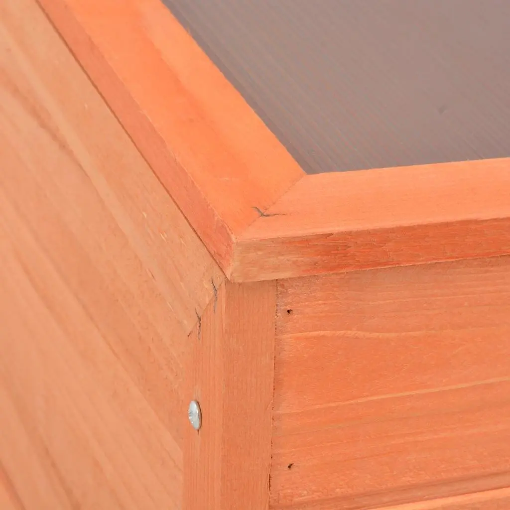 Wooden Garden Greenhouse Cold Frame Hinged Lid 100x50x34cm