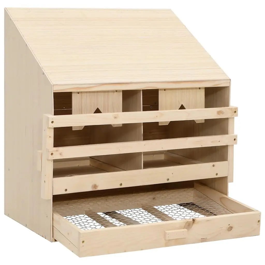 Wooden Chicken Laying Nest Box 2 Compartments Large Size