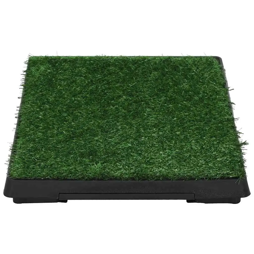 Pet Toilet Training Pad Artificial Turf Mat with Tray 63x50cm