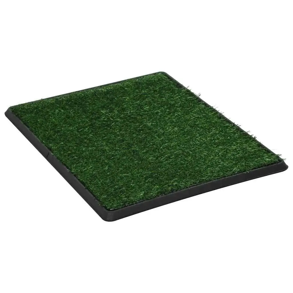 Pet Training Toilet Pad Artificial Turf Tray Indoor Potty Mat for Dogs 64 x 51 cm