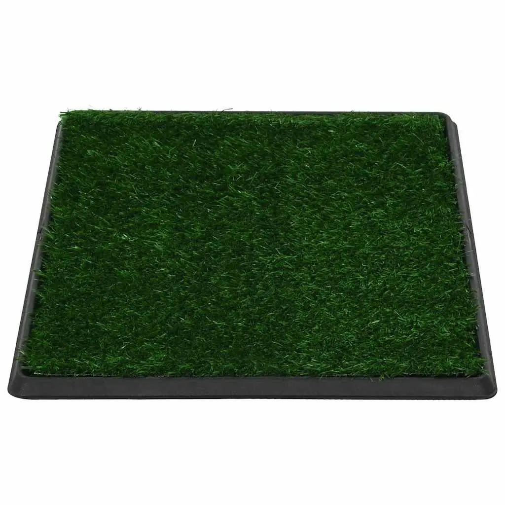 Pet Training Toilet Pad Artificial Turf Tray Indoor Potty Mat for Dogs 64 x 51 cm