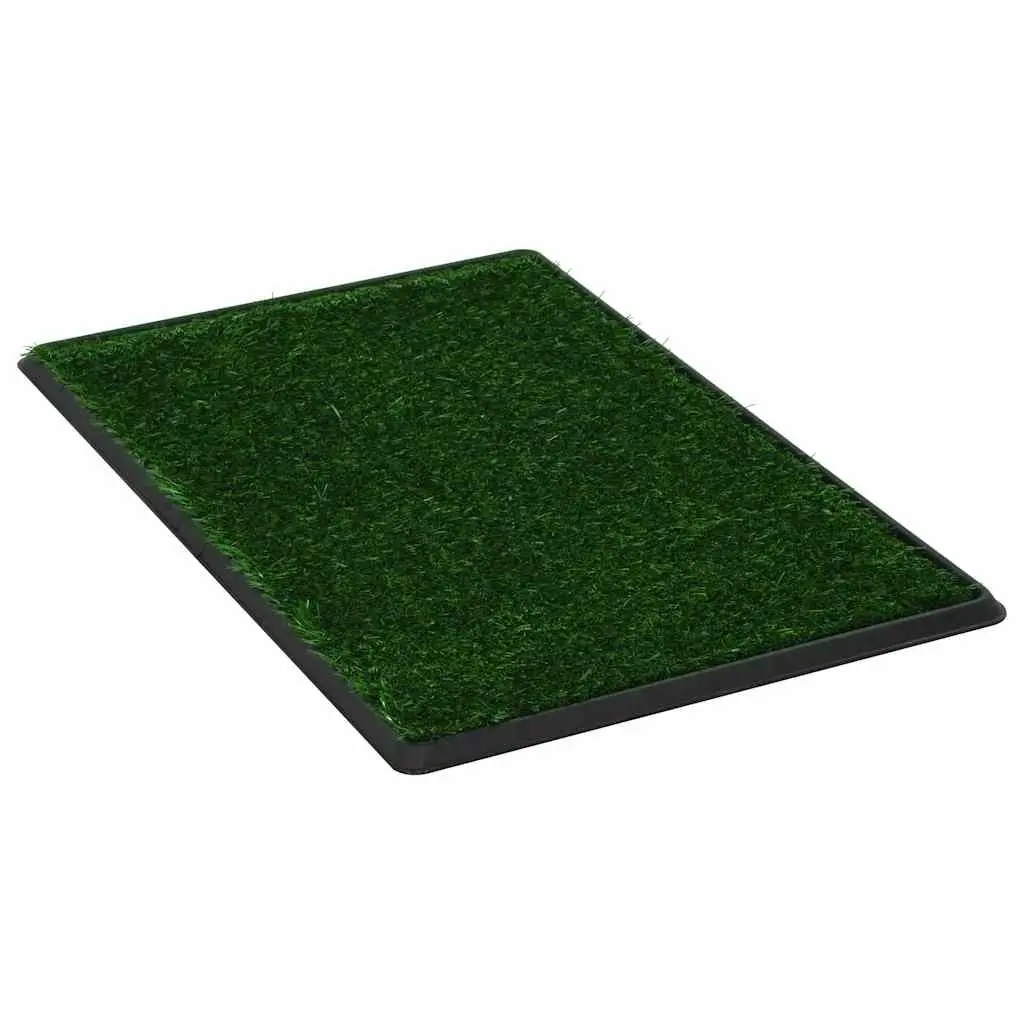 Pet Toilet Training Pad Mat with Tray Artificial Turf Grass Indoor Potty 76x51cm
