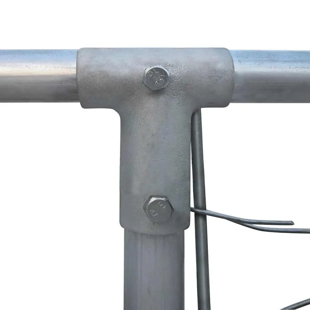 Dog Kennel Galvanised Steel Outdoor Exercise Pen Enclosure 2 x 2 x 1 m