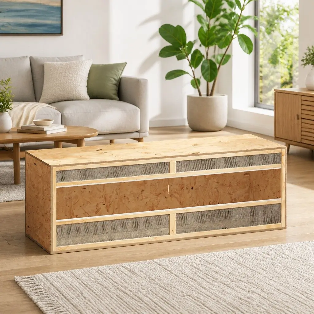 Small Animal Terrarium Glass Front Engineered Wood 144 x 46 x 48 cm