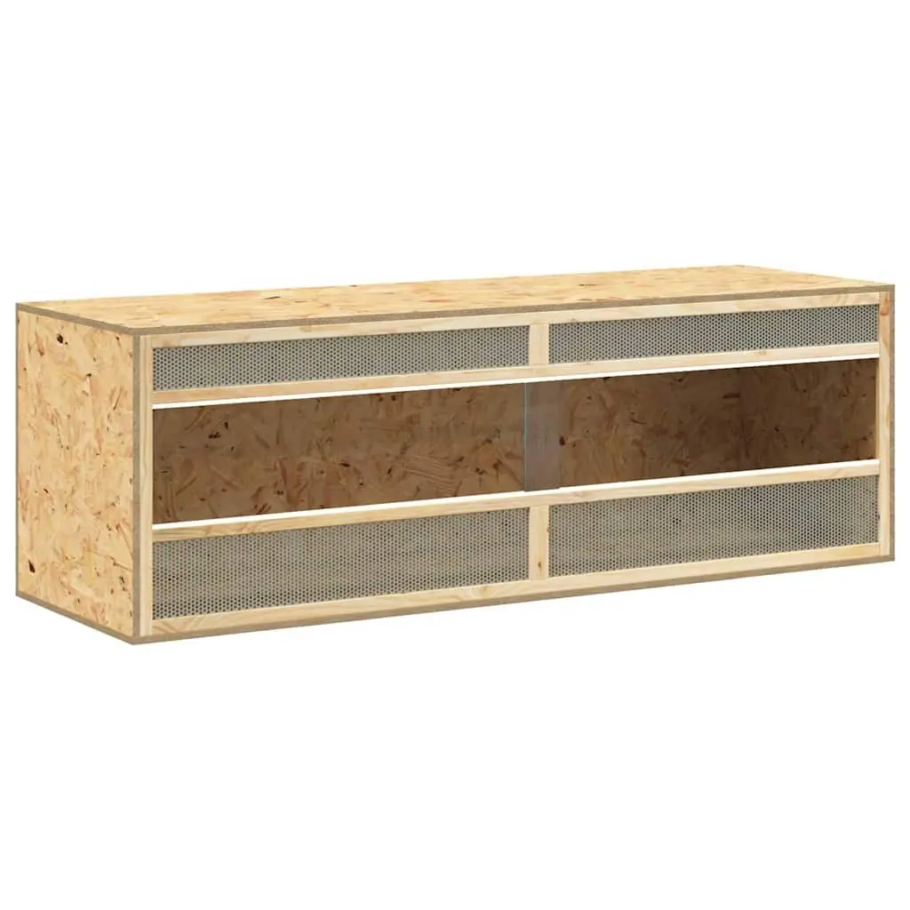 Small Animal Terrarium Glass Front Engineered Wood 144 x 46 x 48 cm