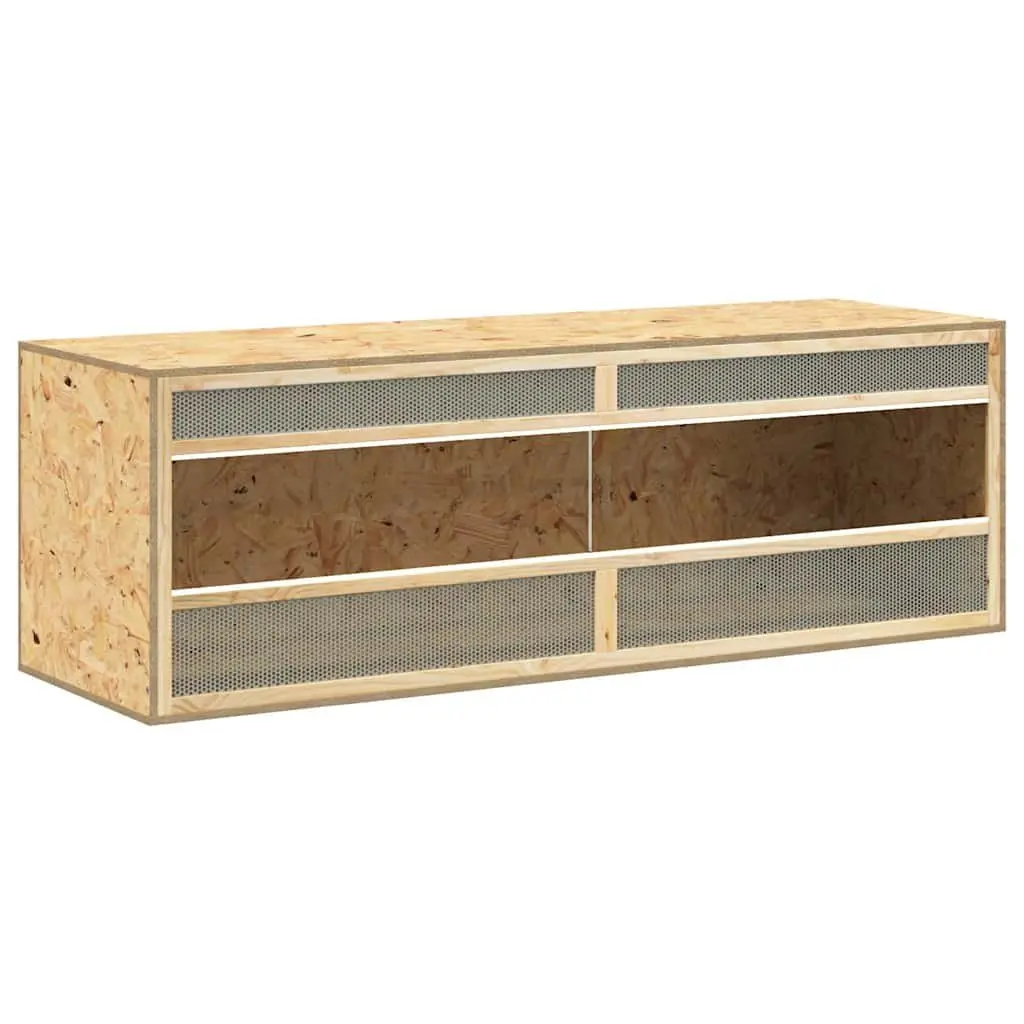 Small Animal Terrarium Glass Front Engineered Wood 144 x 46 x 48 cm