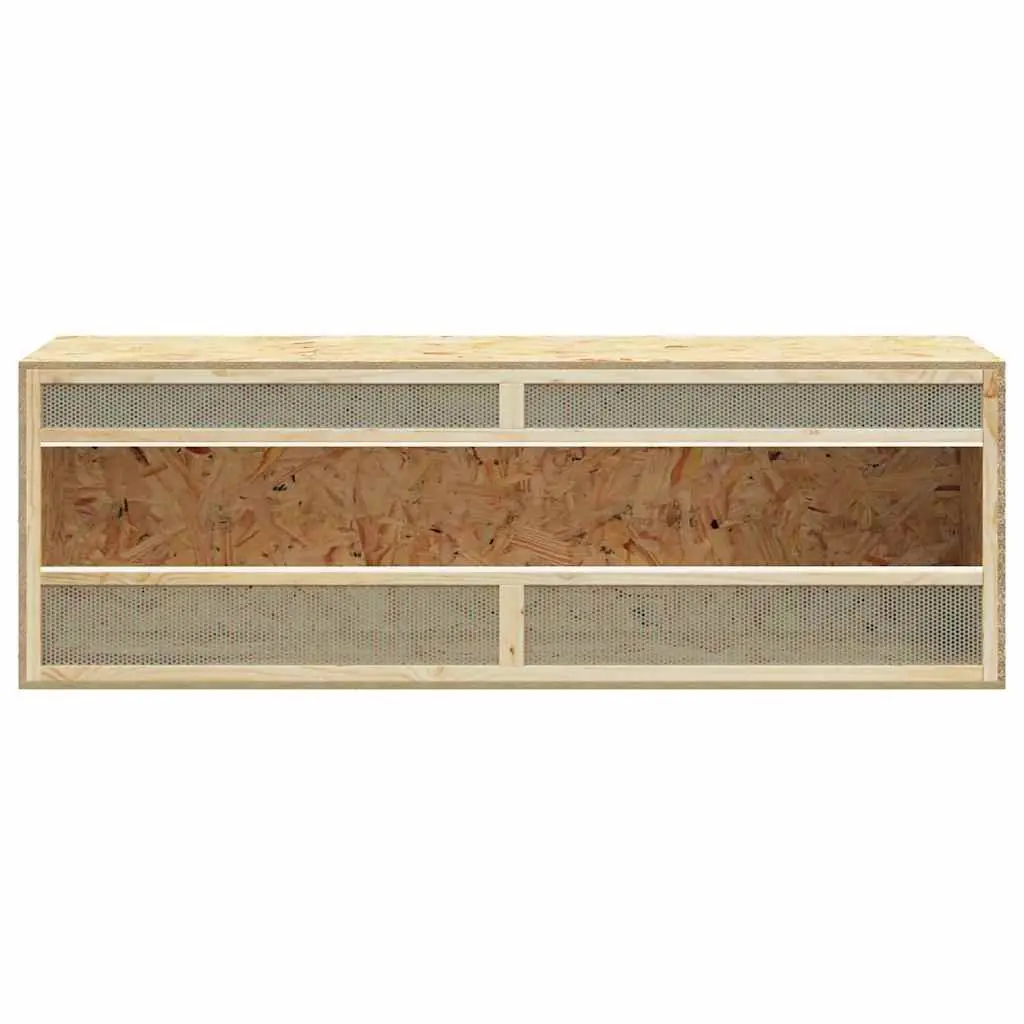 Small Animal Terrarium Glass Front Engineered Wood 144 x 46 x 48 cm
