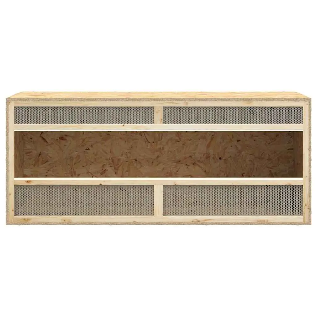 Small Animal Terrarium Glass Front Engineered Wood 120 x 50 x 50 cm