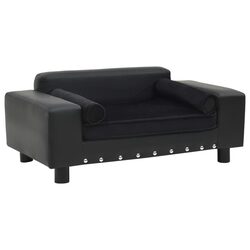 Friendly Black Dog Sofa for Your Small Pets' Comfort
