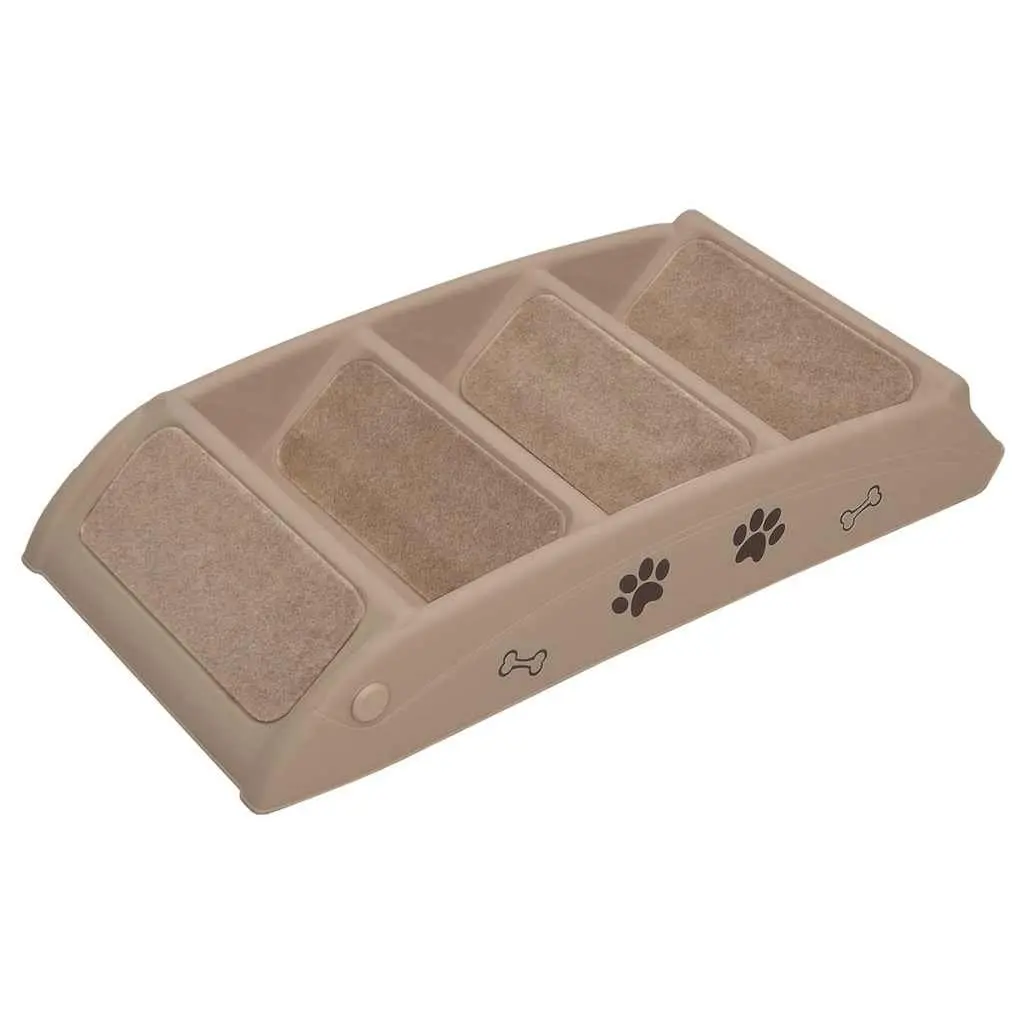 Folding Pet Stairs Brown Small Large Dogs Cats Bed Sofa Ramp Steps Ladder