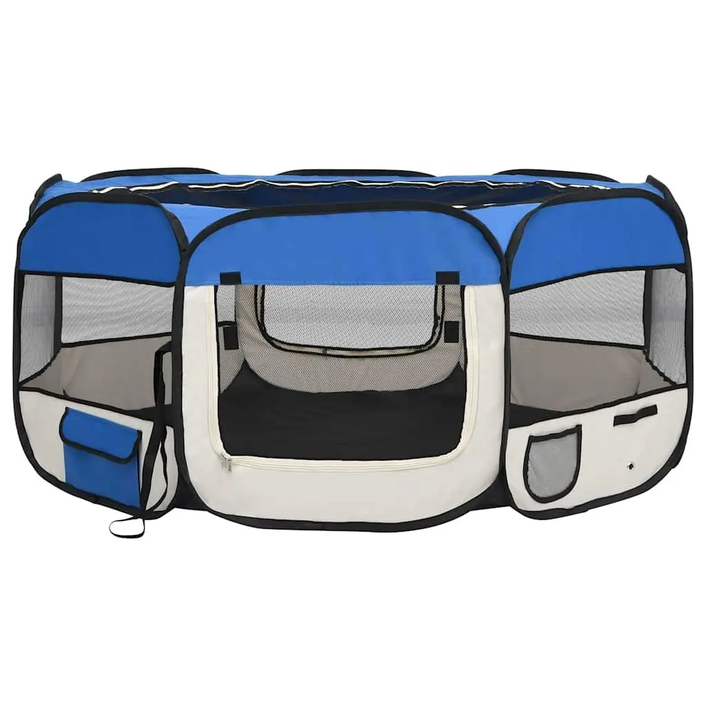 Foldable Dog Playpen Portable Pet Cage 145x145x61 cm